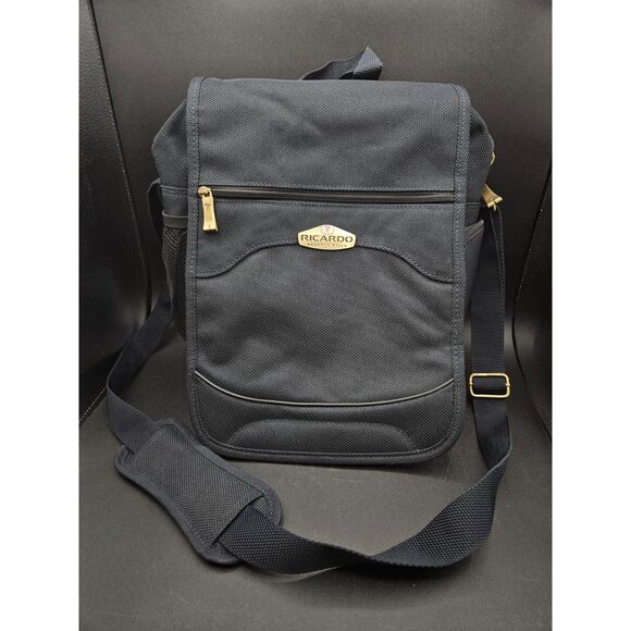 Ricardo Beverly Hills Dark Blue Adjustable Crossbody Organizer Travel bag